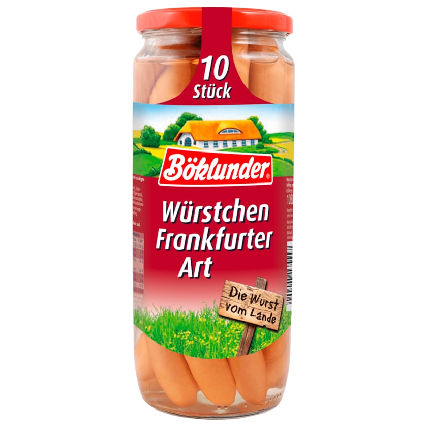 Böklunder Frankfurter Würstchen 500g, 10 Stück